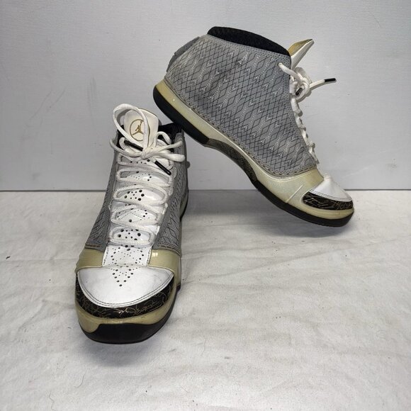 2008 OG Nike Air Jordan XX3 23 White Stealth Grey 318376-102 US 10.5 - Picture 1 of 9